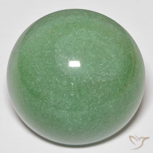 Aventurina verde 45,06 quilates, corte redondo 24,5 mm do Brasil, Photo A