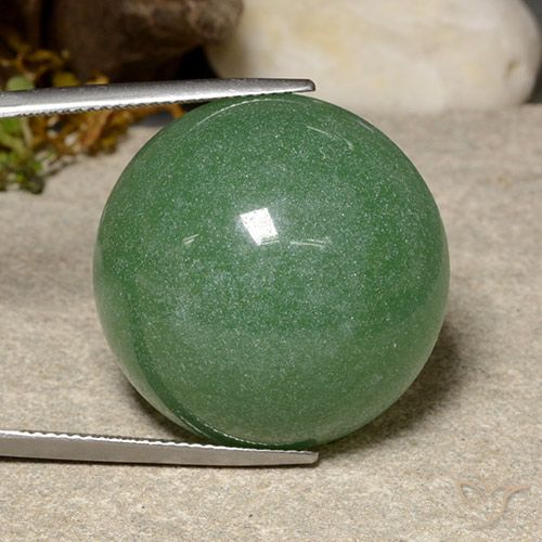 46.56ct Natural verde pinho Aventurina, Redondo, Translúcido