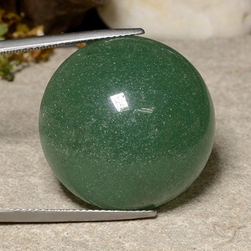 47.09ct Natural Verde médio Aventurina, Redondo, Translúcido
