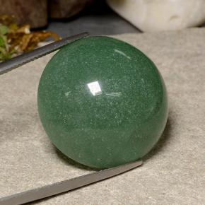 Aventurina verde natural 44,80ct, corte redondo, translúcido