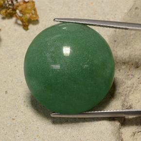 Aventurina verde natural 48,43ct, corte redondo, translúcido