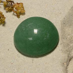 Aventurina verde natural 48,43ct, corte redondo, translúcido