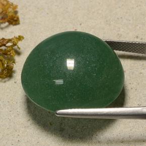 Aventurina verde natural 50,32ct, corte redondo, translúcido