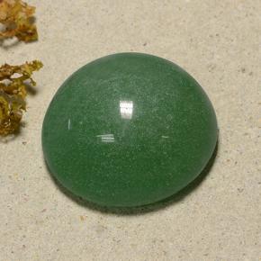 Aventurina verde natural 48,59ct, corte redondo, translúcido