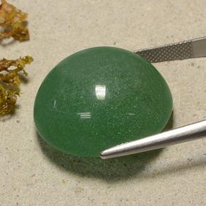 Aventurina verde natural 48,59ct, corte redondo, translúcido