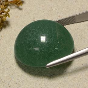 Aventurina verde natural 50,64ct, corte redondo, translúcido