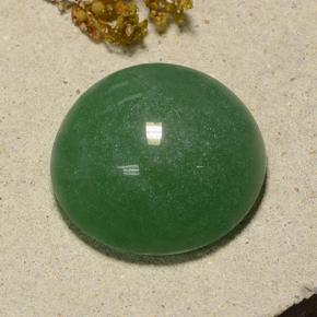 Aventurina verde natural 48,90ct, corte redondo, translúcido