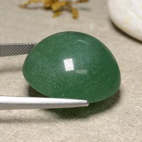 Aventurina verde natural 48,62ct, corte redondo, translúcido