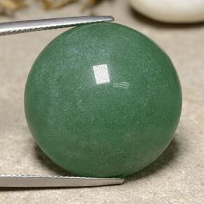 Aventurina verde natural 48,95ct, corte redondo, translúcido