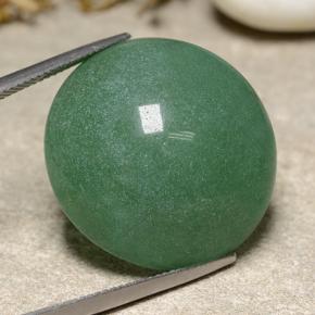 Aventurina verde natural 48,95ct, corte redondo, translúcido