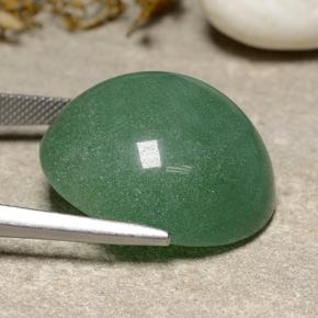 Aventurina verde natural 48,95ct, corte redondo, translúcido