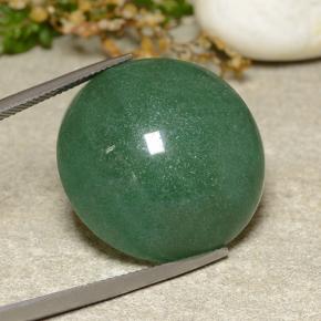 Aventurina verde natural 44,34ct, corte redondo, translúcido
