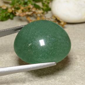 Aventurina verde natural 44,34ct, corte redondo, translúcido