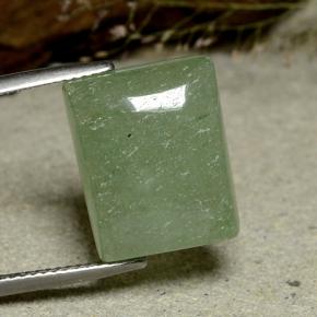 Aventurina Verde Natural 13.91ct, baguete, Translúcido