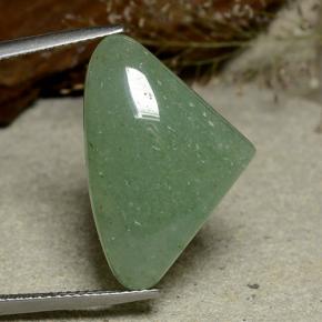 Aventurina Verde Natural 18.66ct, Formato de pêra, Translúcido
