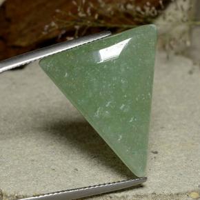 Aventurina verde natural 20,16ct, trillion, translúcido