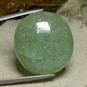Aventurina verde natural 27,70ct, corte oval, translúcido