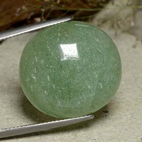 Aventurina verde natural 27,70ct, corte oval, translúcido