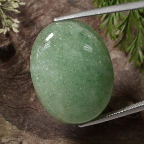Aventurina verde natural 29,29ct, corte oval, translúcido