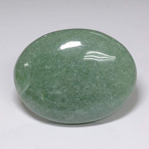 Aventurina verde natural 89,38ct, corte oval, translúcido