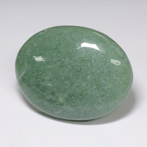 Aventurina verde natural 89,38ct, corte oval, translúcido