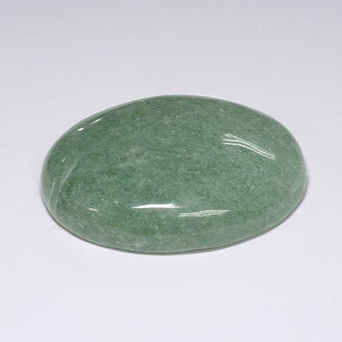 Aventurina verde natural 89,38ct, corte oval, translúcido