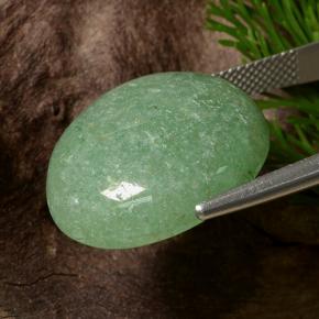 Aventurina verde natural 22,18ct, corte oval, translúcido