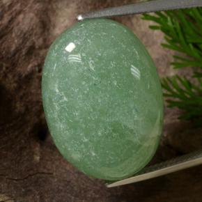Aventurina verde natural 29,10ct, corte oval, translúcido
