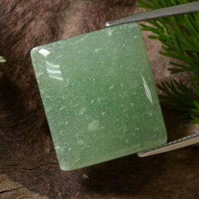 Aventurina Verde Natural 23.41ct, baguete, Translúcido