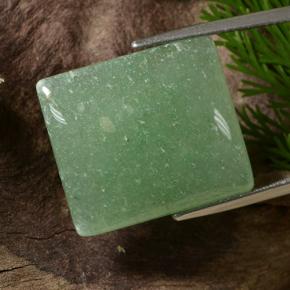 Aventurina Verde Natural 23.41ct, baguete, Translúcido