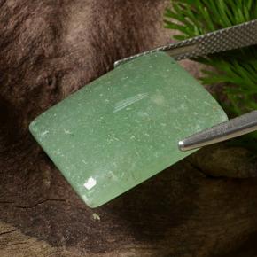 Aventurina Verde Natural 23.41ct, baguete, Translúcido