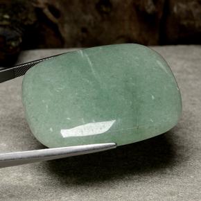 Aventurina verde natural 99,99ct, almofada cortada, translúcido