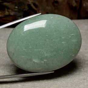 Aventurina verde natural 123,68ct, corte oval, translúcido