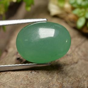 Aventurina verde natural 6,05ct, corte oval, translúcido