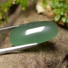 Aventurina verde natural 8,04ct, almofada cortada, translúcido