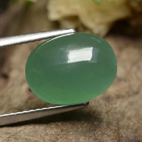 Aventurina Verde Natural 4.39ct, Corte Oval, Translúcido