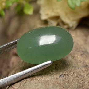 Aventurina verde natural 4,62ct, corte oval, translúcido