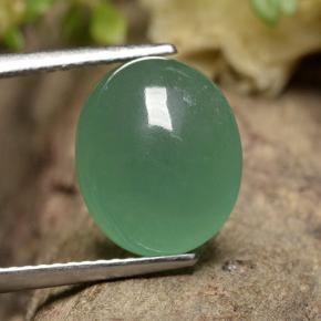 Aventurina verde natural 5,69ct, corte oval, translúcido