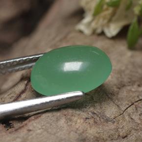 Aventurina verde natural 2,96ct, corte oval, translúcido