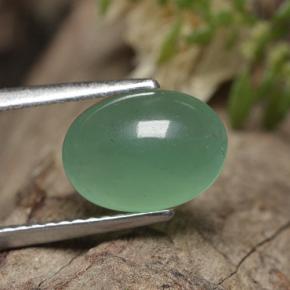 Aventurina Verde Natural 2.30ct, Corte Oval, Translúcido