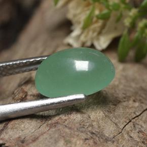 Aventurina Verde Natural 2.30ct, Corte Oval, Translúcido