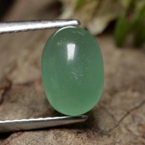 Aventurina Verde Natural 2.18ct, oval, Translúcido