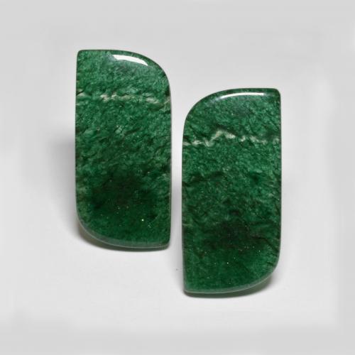 Pedras preciosas de aventurina verde natural de 26,15 ct, forma extravagante, translúcido