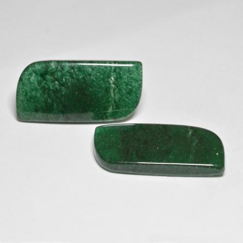 Pedras preciosas de aventurina verde natural de 26,15 ct, forma extravagante, translúcido