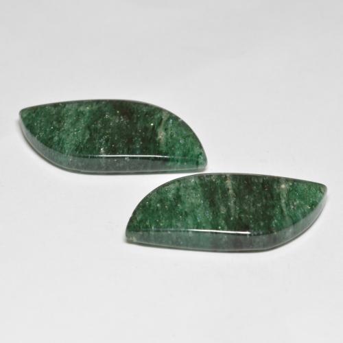 Pedras preciosas de aventurina verde natural de 23,52 ct, forma extravagante, translúcido