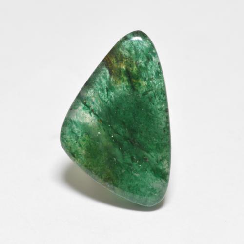 Aventurina verde natural 5,54ct, forma extravagante, translúcido