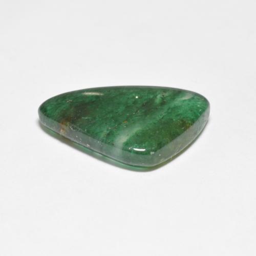 Aventurina verde natural 5,54ct, forma extravagante, translúcido