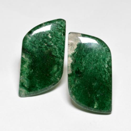 Pedras preciosas de aventurina verde natural de 16,88 ct, forma extravagante, translúcido