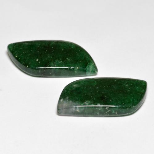 Pedras preciosas de aventurina verde natural de 16,88 ct, forma extravagante, translúcido