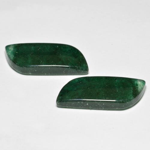Pedras preciosas de aventurina verde natural de 20,39 ct, forma extravagante, translúcido